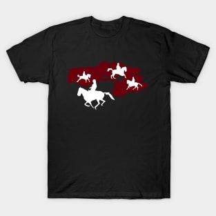 The Good the Bad and the Ugly - Title Horses Montage (Dark) T-Shirt